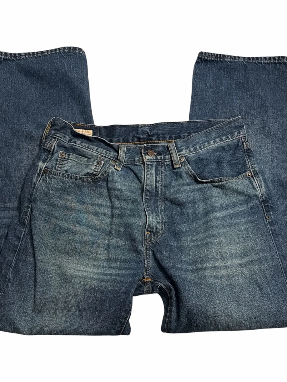 Big E Levi’s 505 denim blue jeans straight leg relax baggy 90s y2k vintage style